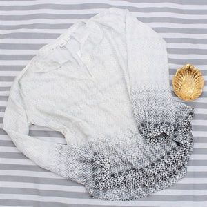 GAP Gray Tone Peasant Blouse